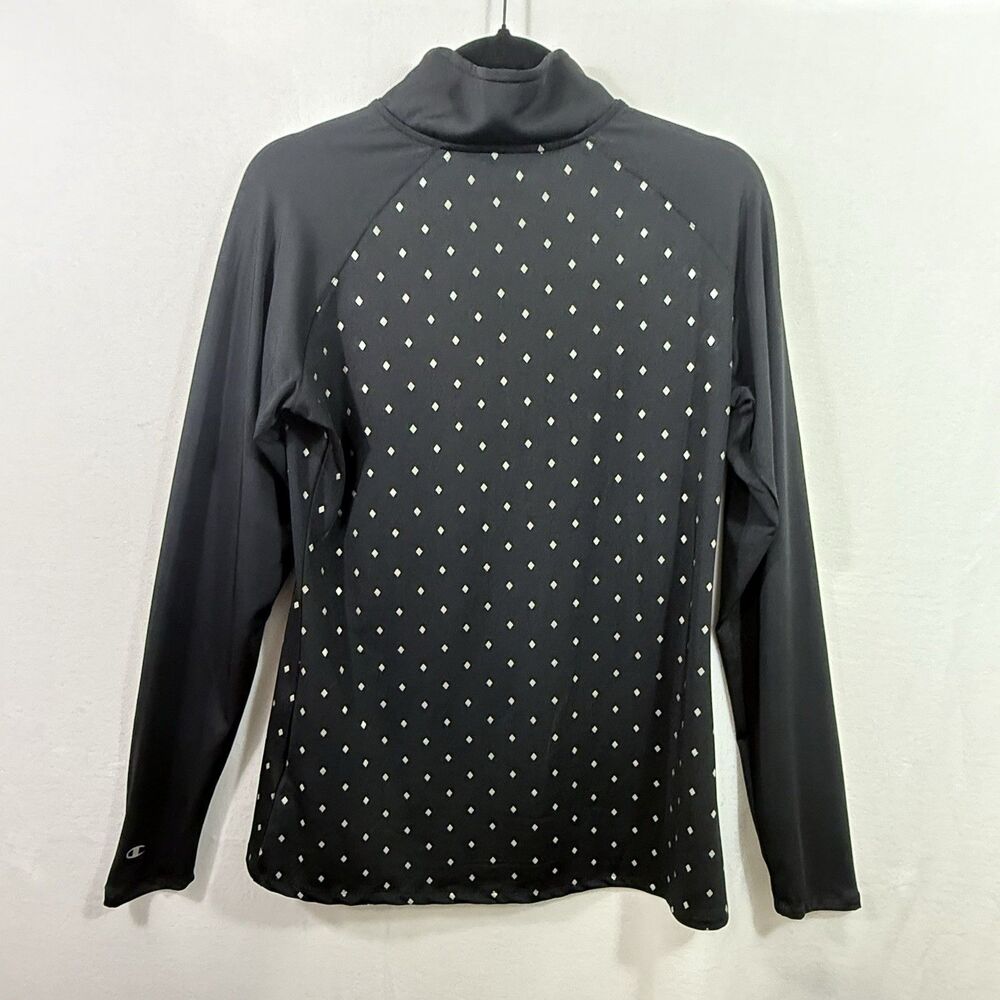 Champion NCAA TCU Horned Frogs Half Zip Black Pullover Jacket Women's Size L - Picture 2 of 10